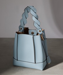 完売商品！GIANNI NOTARO メッシュストラップ巾着バッグ ライトブルー GIANNI NOTAROメッシュストラップ巾着バッグ 【公式通販】