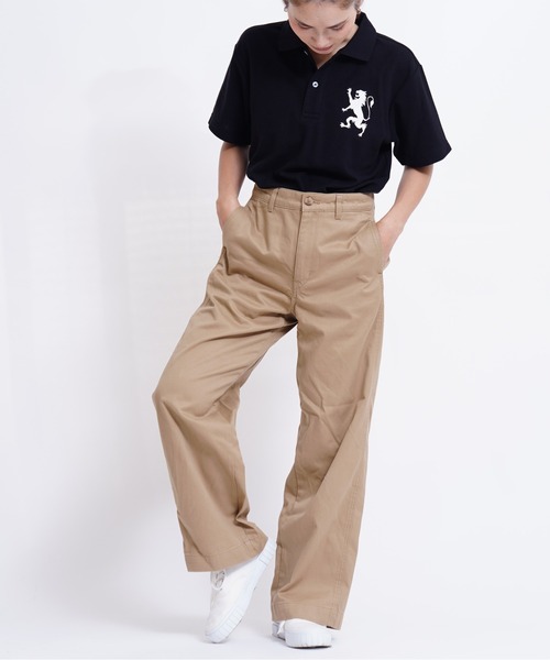 GIORDANO（ジョルダーノ）の「[ GIORDANO ] ビッグライオン刺繍ドライストレッチ半袖ポロシャツ（ポロシャツ・メンズ・アイボリー/ブラック/ネイビー・LARGE/MEDIUM/SMALL/X-LARGE）」の21枚目の写真