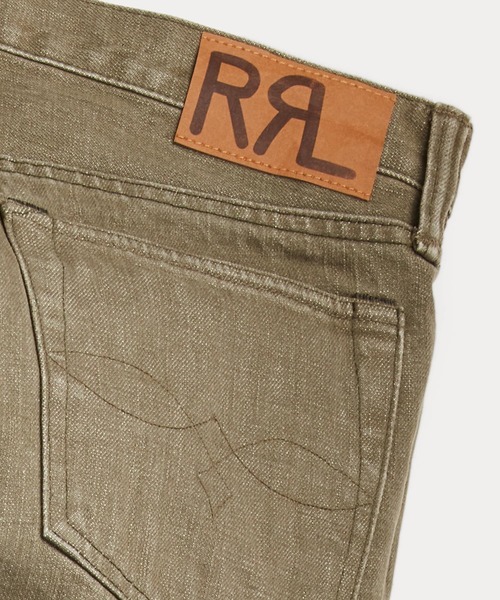 RRL（ダブル アール エル）の「スリム フィット オリーブ ジーンズ（デニムパンツ・メンズ・グリーン系1・28/30/29/30/30/30/31/30/32/30/32/32/33/32/34/32/36/32/31/32/38/32/30/32）」の6枚目の写真