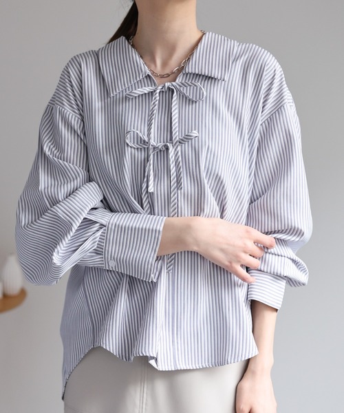 セール】リボンブラウス / リボン（シャツ/ブラウス）｜sakishimatokyo