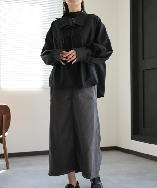 RIKO TOKYO ラッピングリボンブラウス セール】リボンブラウス / リボン（シャツ/ブラウス