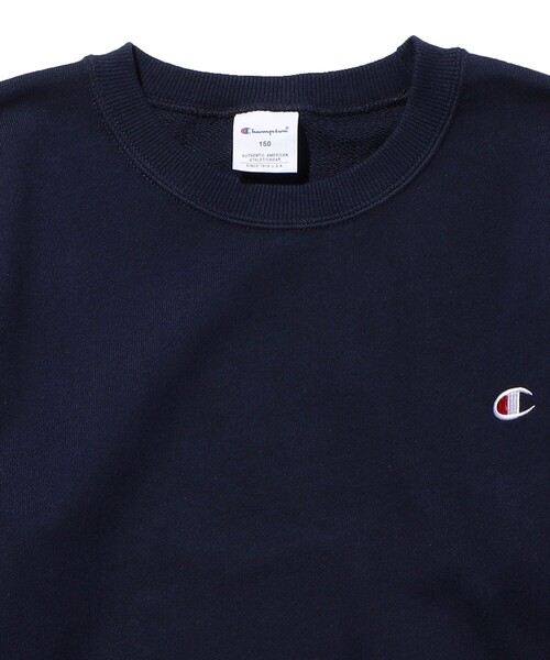 FREAK'S STORE(フリークスストア)の「限定展開 champion/チャンピオン KIDS CREW NECK SWEATSHIRT / キッズ クルーネックスウェットシャツ / CK-Y001(スウェット・キッズ・オフホワイト/グレー/ネイビー/ブラック・120/140/100/110/130/150)」の6枚目の写真