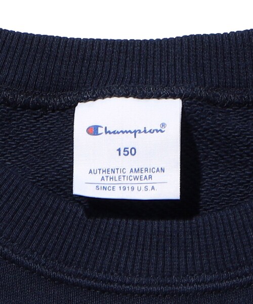 FREAK'S STORE(フリークスストア)の「限定展開 champion/チャンピオン KIDS CREW NECK SWEATSHIRT / キッズ クルーネックスウェットシャツ / CK-Y001(スウェット・キッズ・オフホワイト/グレー/ネイビー/ブラック・120/140/100/110/130/150)」の7枚目の写真