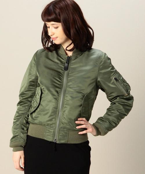 Alpha Industries（アルファインダストリーズ）の「［WEB限定］［アルファ］ALPHA　W-MA-1ブルゾン（ブルゾン・レディース・オリーブ/ネイビー・MEDIUM/SMALL）」の17枚目の写真