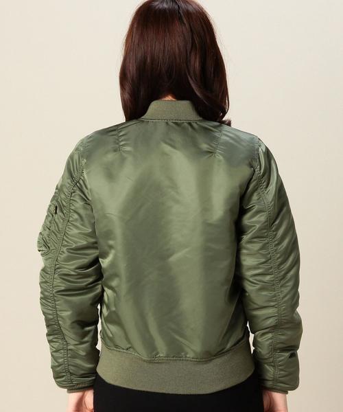 Alpha Industries（アルファインダストリーズ）の「［WEB限定］［アルファ］ALPHA　W-MA-1ブルゾン（ブルゾン・レディース・オリーブ/ネイビー・MEDIUM/SMALL）」の18枚目の写真