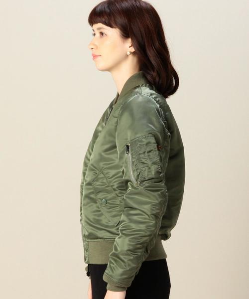 Alpha Industries（アルファインダストリーズ）の「［WEB限定］［アルファ］ALPHA　W-MA-1ブルゾン（ブルゾン・レディース・オリーブ/ネイビー・MEDIUM/SMALL）」の11枚目の写真