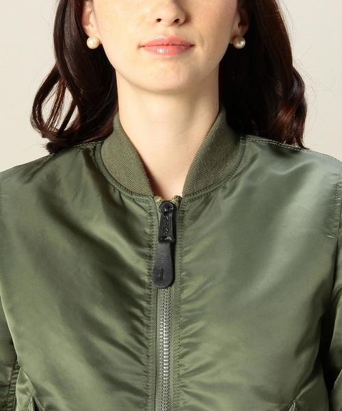 Alpha Industries（アルファインダストリーズ）の「［WEB限定］［アルファ］ALPHA　W-MA-1ブルゾン（ブルゾン・レディース・オリーブ/ネイビー・MEDIUM/SMALL）」の13枚目の写真