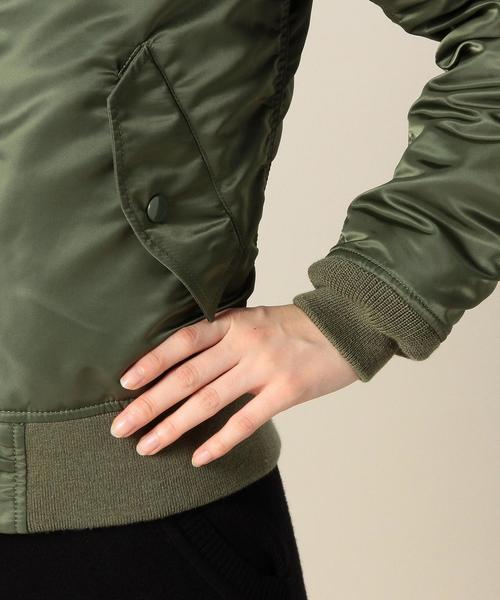 Alpha Industries（アルファインダストリーズ）の「［WEB限定］［アルファ］ALPHA　W-MA-1ブルゾン（ブルゾン・レディース・オリーブ/ネイビー・MEDIUM/SMALL）」の14枚目の写真