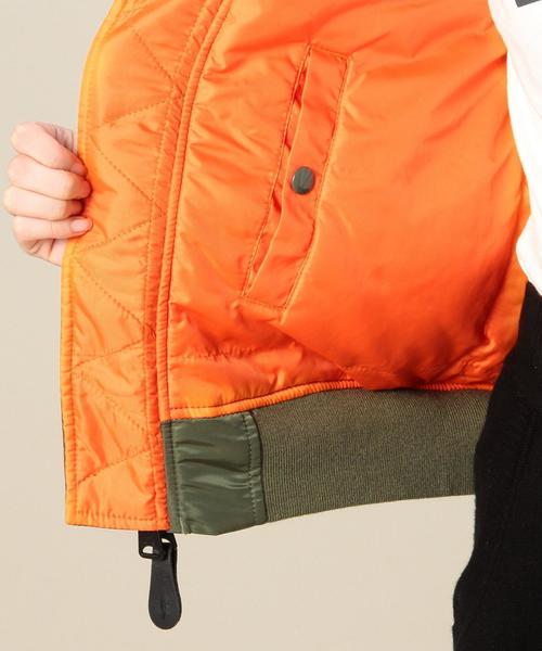 Alpha Industries（アルファインダストリーズ）の「［WEB限定］［アルファ］ALPHA　W-MA-1ブルゾン（ブルゾン・レディース・オリーブ/ネイビー・MEDIUM/SMALL）」の15枚目の写真