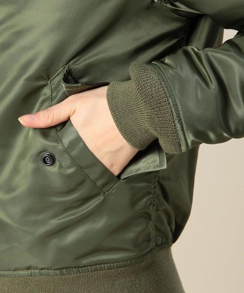 Alpha Industries（アルファインダストリーズ）の「［WEB限定］［アルファ］ALPHA　W-MA-1ブルゾン（ブルゾン・レディース・オリーブ/ネイビー・MEDIUM/SMALL）」の7枚目の写真