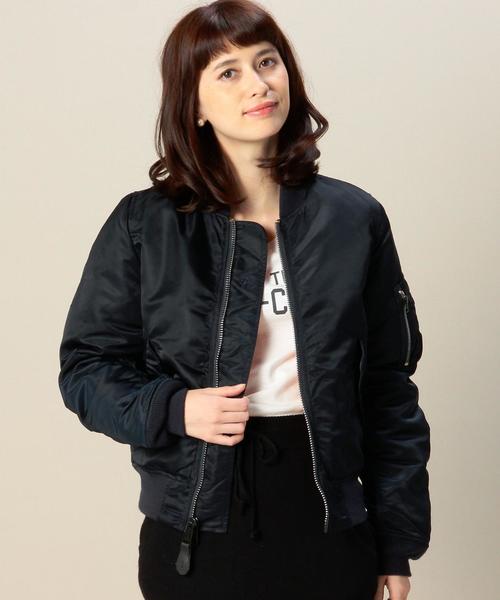 Alpha Industries（アルファインダストリーズ）の「［WEB限定］［アルファ］ALPHA　W-MA-1ブルゾン（ブルゾン・レディース・オリーブ/ネイビー・MEDIUM/SMALL）」の9枚目の写真