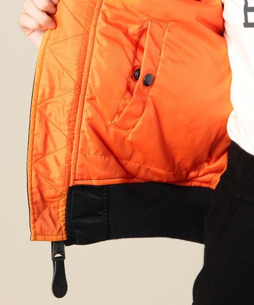 Alpha Industries（アルファインダストリーズ）の「［WEB限定］［アルファ］ALPHA　W-MA-1ブルゾン（ブルゾン・レディース・オリーブ/ネイビー・MEDIUM/SMALL）」の10枚目の写真