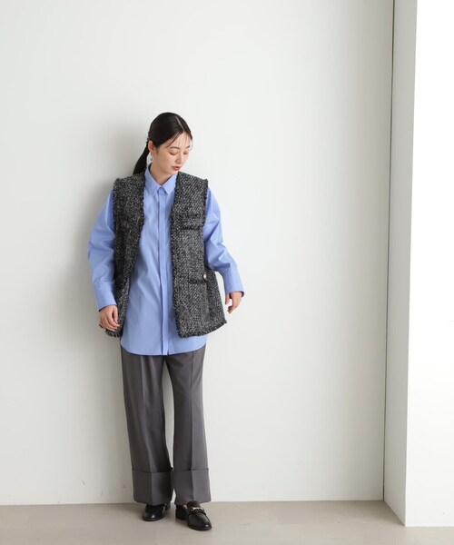N.（N. Natural Beauty Basic）（エヌエヌナチュラルビューティーベーシック）の「◆ツイードジレ（ベスト・レディース・グレー/ブラック・MEDIUM）」の14枚目の写真