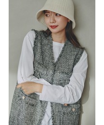 N.(N. Natural Beauty Basic) | 【川津明日香さん着用】◆ツイードジレ(ベスト)