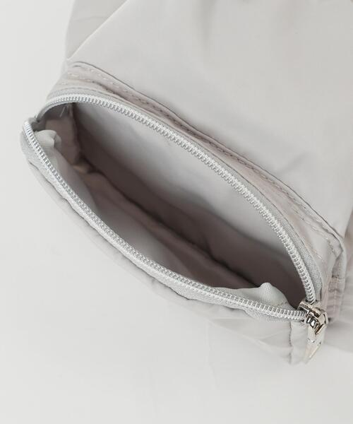 Dickies(ディッキーズ)の「∴WEGO/別注Dickies ナイロン巾着ショルダー(ショルダーバッグ・メンズ・ライトグレー/ブラック・FREE)」の12枚目の写真