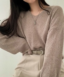【抜け感のあるコーデに♪】ルーズフィットシアーニット