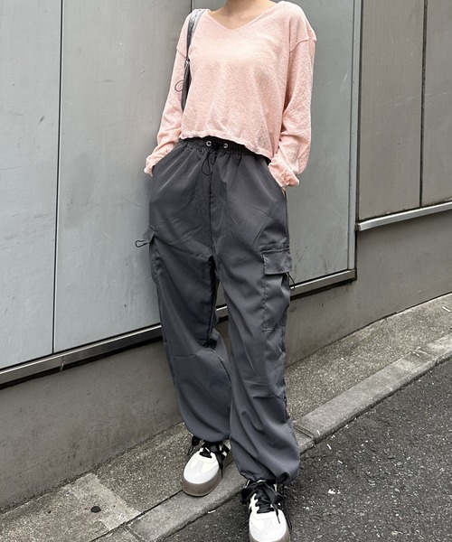 抜け感のある春コーデに♪】ルーズフィットシアーニット（ニット