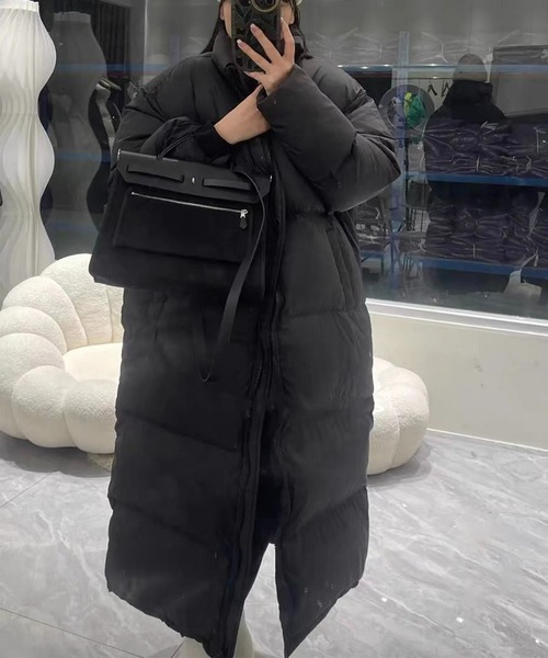 セール】【SETUP7】ハイネック中綿ロングコート KNF037（ダウン