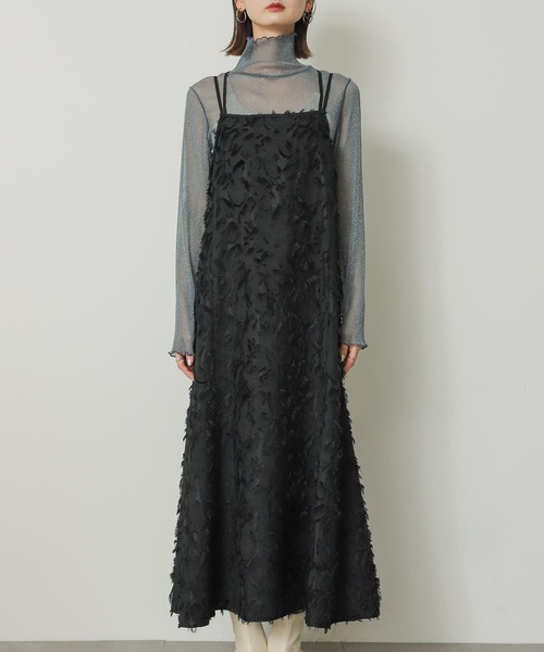 SENSE OF PLACE by URBAN RESEARCH（センスオブプレイスバイアーバンリサーチ）の「フリンジジャガードキャミワンピース（ワンピース・レディース・ブラック/アイボリー・ONE/S）」の17枚目の写真