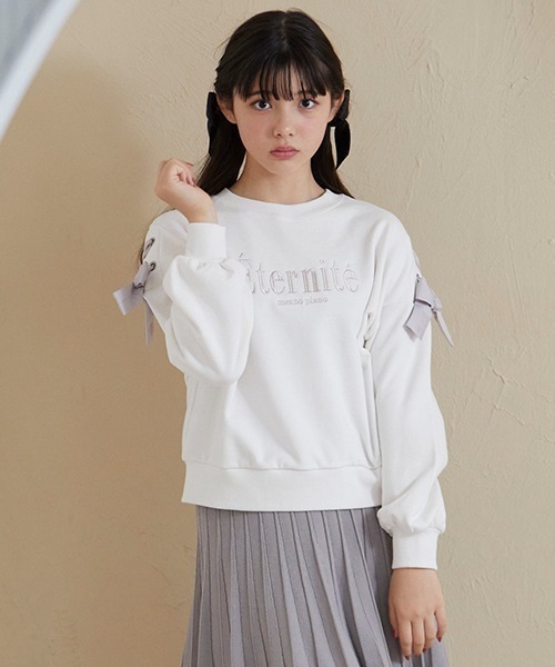 mezzo piano Junior（メゾピアノジュニア）の「袖リボンガーリー