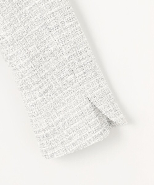 ラメループモールツイード ジャケット（ノーカラージャケット）｜組曲