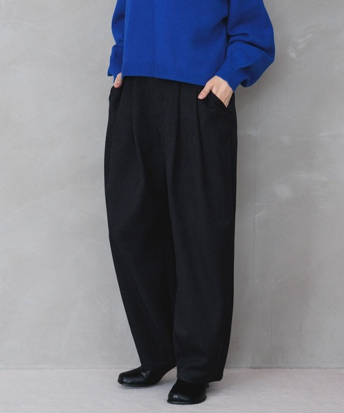 LEPSIM（レプシィム）の「ウールライクバルーンパンツ　983461（その他パンツ・レディース・グレー/ブルー/ブラック・FREE）」の4枚目の写真