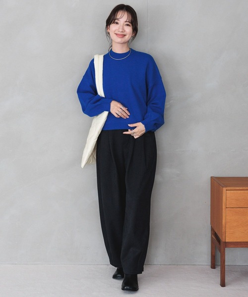 LEPSIM（レプシィム）の「ウールライクバルーンパンツ　983461（その他パンツ・レディース・グレー/ブルー/ブラック・FREE）」の8枚目の写真