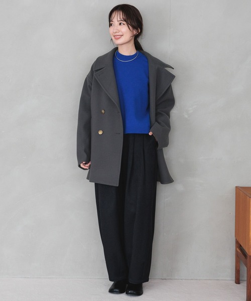 LEPSIM（レプシィム）の「ウールライクバルーンパンツ　983461（その他パンツ・レディース・グレー/ブルー/ブラック・FREE）」の9枚目の写真