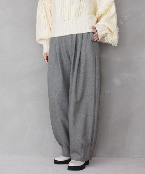 LEPSIM（レプシィム）の「ウールライクバルーンパンツ　983461（その他パンツ・レディース・グレー/ブルー/ブラック・FREE）」の12枚目の写真