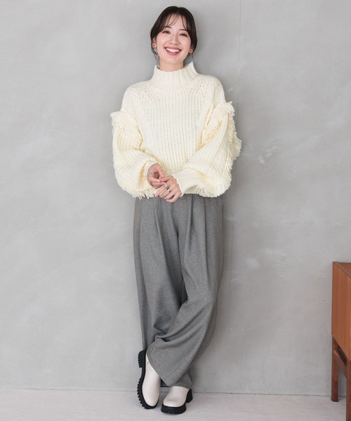 LEPSIM（レプシィム）の「ウールライクバルーンパンツ　983461（その他パンツ・レディース・グレー/ブルー/ブラック・FREE）」の15枚目の写真