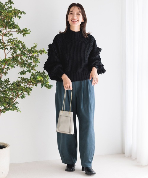 LEPSIM（レプシィム）の「ウールライクバルーンパンツ　983461（その他パンツ・レディース・グレー/ブルー/ブラック・FREE）」の21枚目の写真