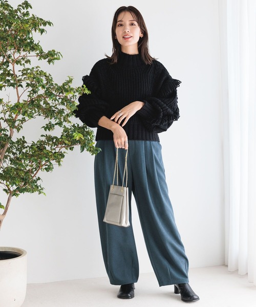 LEPSIM（レプシィム）の「ウールライクバルーンパンツ　983461（その他パンツ・レディース・グレー/ブルー/ブラック・FREE）」の22枚目の写真