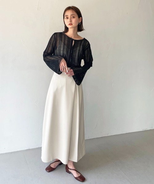 CLEIO(クレイオ)の「長袖ブラウス(シャツ/ブラウス・レディース・ライトベージュ・FREE)」の8枚目の写真