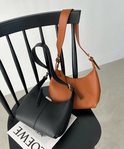 セール】round moon shoulder bag／ワンハンドルラウンドムーン