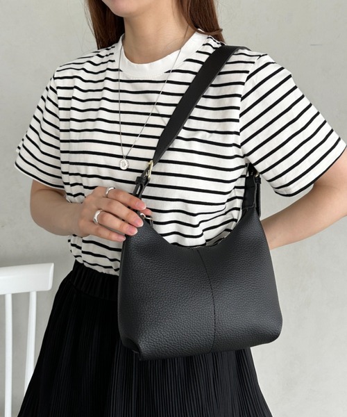 セール】round moon shoulder bag／ワンハンドルラウンドムーン