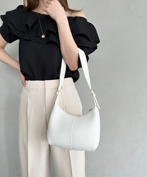 セール】round moon shoulder bag／ワンハンドルラウンドムーン
