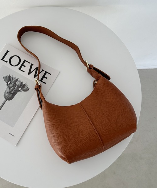 セール】round moon shoulder bag／ワンハンドルラウンドムーン