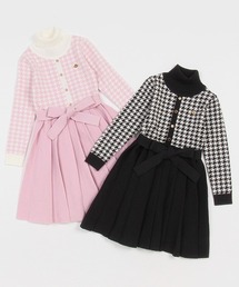 ケイトスペード  千鳥柄ニットワンピース kate spade new york kids（ケイトスペードニューヨーク）の