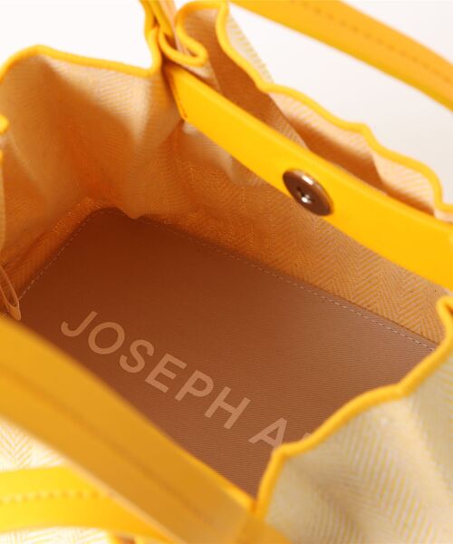 JOSEPH AND STACEY（ジョセフアンドステイシー）の「ラッキープリーツキャンバスコーテッド(S)（ハンドバッグ・レディース・ブラウン/クリーム/スミクロ/ブラック/イエロー・S/SMALL）」の13枚目の写真