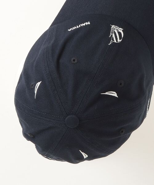 NAUTICA（ノーティカ）の「【NAUTICA】ロゴパターン6パネルキャップ NT063（キャップ・メンズ・ネイビー/ブラック/ホワイト・FREE）」の4枚目の写真