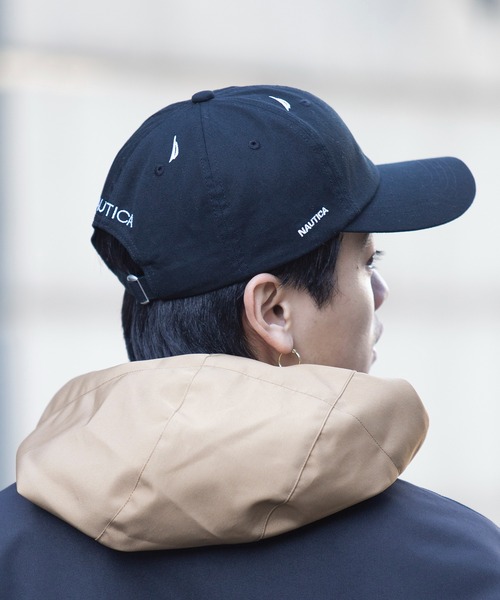 NAUTICA（ノーティカ）の「【NAUTICA】ロゴパターン6パネルキャップ NT063（キャップ・メンズ・ネイビー/ブラック/ホワイト・FREE）」の15枚目の写真