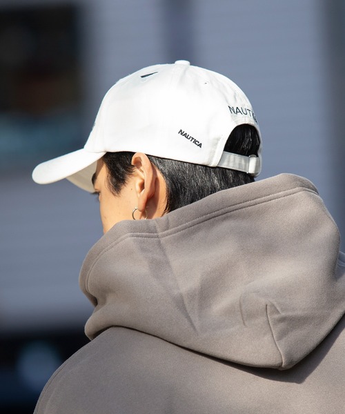 NAUTICA（ノーティカ）の「【NAUTICA】ロゴパターン6パネルキャップ NT063（キャップ・メンズ・ネイビー/ブラック/ホワイト・FREE）」の10枚目の写真