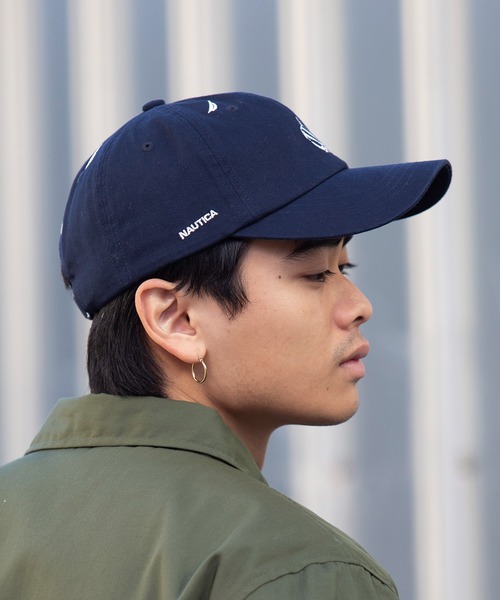 NAUTICA（ノーティカ）の「【NAUTICA】ロゴパターン6パネルキャップ NT063（キャップ・メンズ・ネイビー/ブラック/ホワイト・FREE）」の6枚目の写真