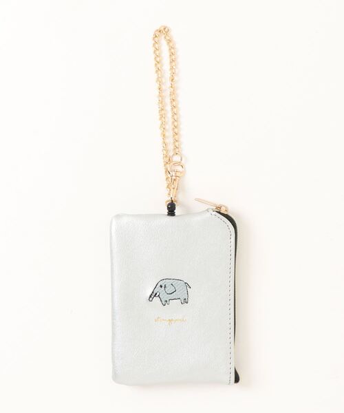 salle de bal（サルデバル）の「パスケース リール付き 定期入れ アニマル 小銭入れ コインケース R019 0619 MMI（パスケース・レディース・ブラック/ブラウン/シルバー/マスタード/ネイビー・FREE）」の5枚目の写真