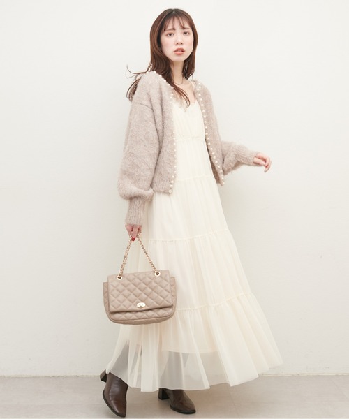 Areeam｜チュールティアードキャミワンピース | Rakuten Fashion