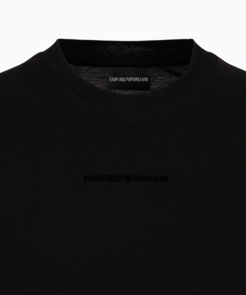 EMPORIO ARMANI（エンポリオアルマーニ）の「【エンポリオ アルマーニ】オーバーサイズトップス シルケットピケ マイクロロゴ（Tシャツ/カットソー・メンズ・ネイビー/ブラック・LARGE/MEDIUM/SMALL/X-SMALL/X-LARGE/XX-LARGE/XXX-LARGE/XX-SMALL）」の8枚目の写真