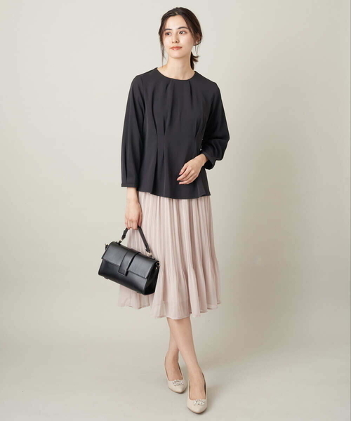 a.v.v（アーヴェヴェ）の「フラップハンドバッグ（ショルダーバッグ・レディース・ブラック/アイボリー・38）」の7枚目の写真