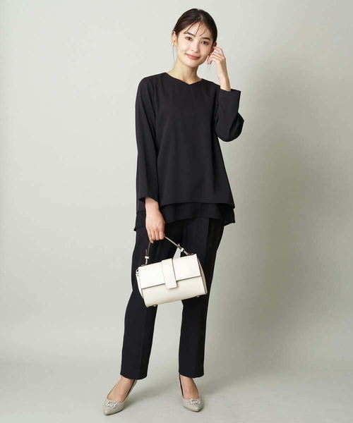 a.v.v（アーヴェヴェ）の「フラップハンドバッグ（ショルダーバッグ・レディース・ブラック/アイボリー・38）」の17枚目の写真