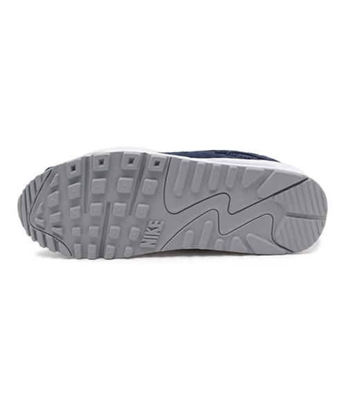 NIKE(ナイキ)の「メンズ ナイキ エアマックス ネイビー/シルバー NIKE AIR MAX 90 ESST 537384-411(スニーカー・メンズ・ネイビー・27.5cm/27cm/28cm/28.5cm/26.5cm/29cm)」の3枚目の写真