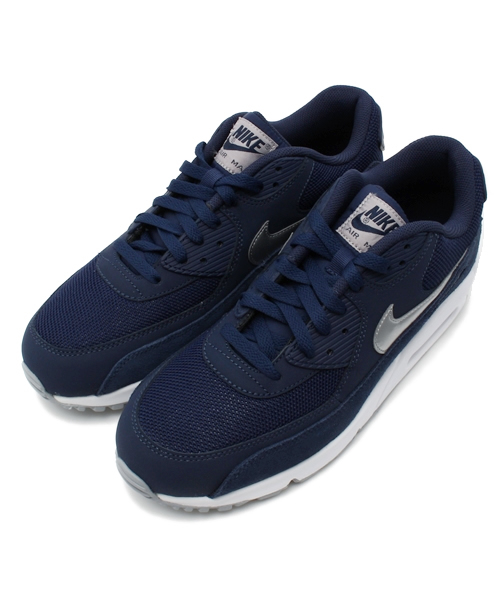 NIKE(ナイキ)の「メンズ ナイキ エアマックス ネイビー/シルバー NIKE AIR MAX 90 ESST 537384-411(スニーカー・メンズ・ネイビー・27.5cm/27cm/28cm/28.5cm/26.5cm/29cm)」の11枚目の写真